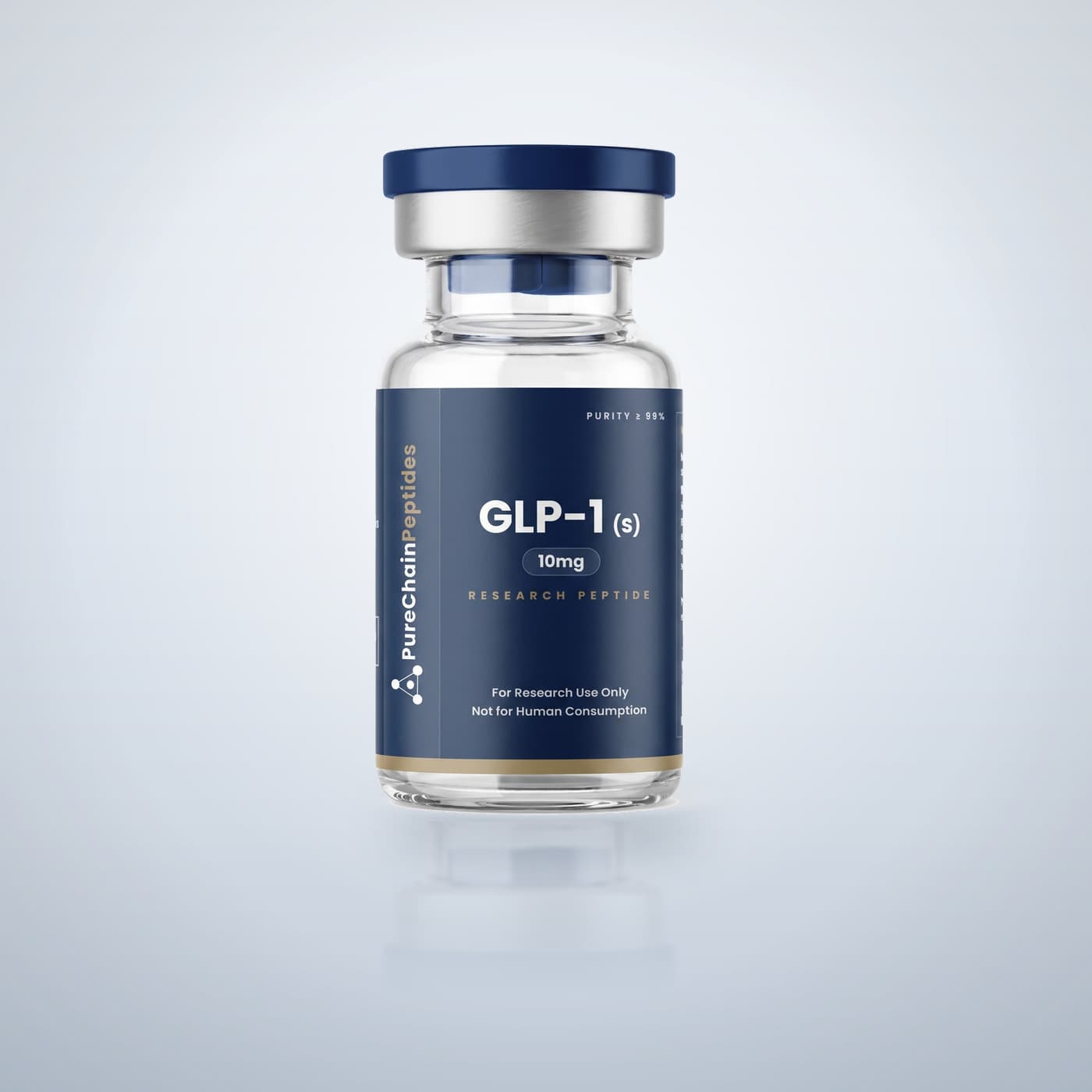 GLP-1 (S) 10mg — PureChain Peptides research vial